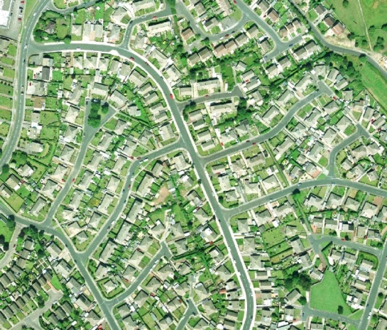 Figure 1: Priory Estate, Monk Bretton, showing pattern of cul-de-sacs.