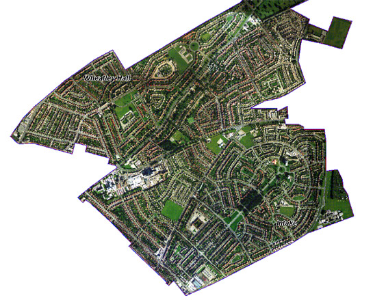 Figure 1: Wheatley Hall and Intake were built by Doncaster MBC over the 1930s, 40s and 50s, with construction interrupted by WWII. Significant sections are clearly influenced by earlier ‘Garden Suburb’ developments in surrounding mining villages.