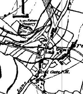 Figure 5 top): In 1851 the site of the later ‘Bradgate’ Industrial Settlement' was a small hamlet, typical of others in South Yorkshire thought to have originated as squatter settlements around common land