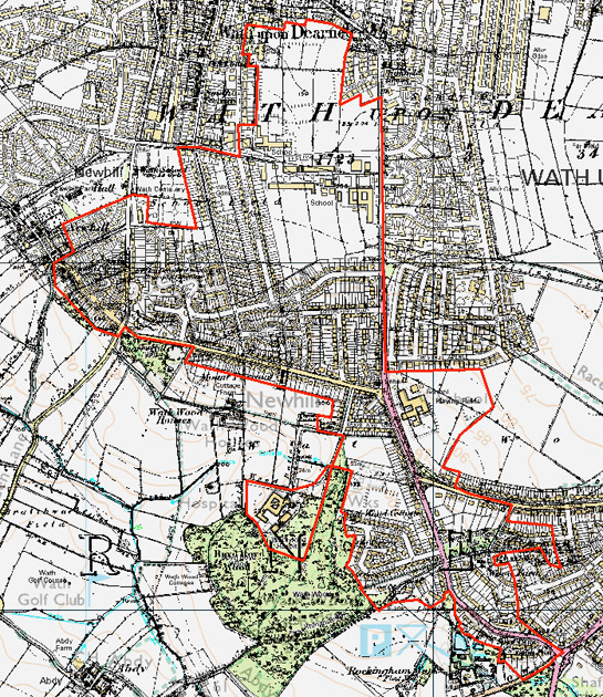 Figure 5: Large estates within this zone (such as these within the ‘Wath Mid Twentieth Century Suburbs’ character area) are less likely to preserve earlier boundaries than smaller scale developments.