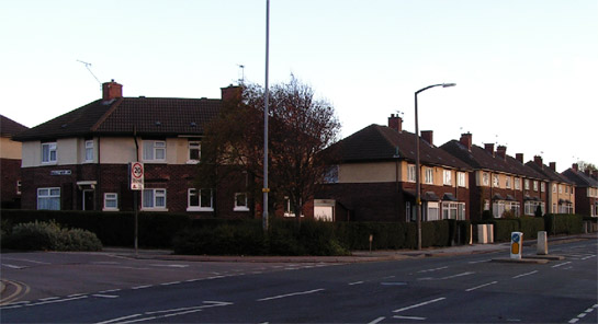 Figure 1: The edge of the ‘Herringthorpe, Eastwood and East Dene’ Character Area showing typical inter-war council housing.
